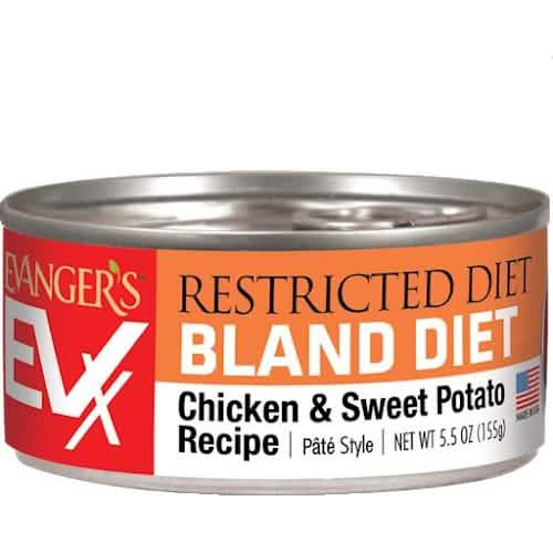 Evanger's Wet Cat Food EVX Restricted Diet Bland Diet Chicken & Sweet Potato Recipe