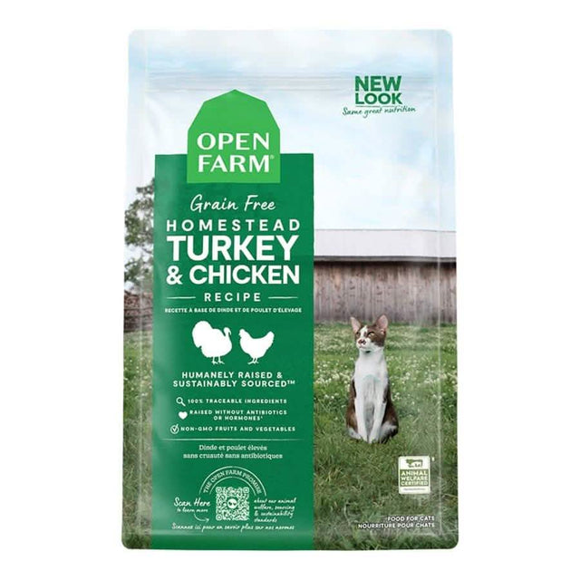 Open Farm Dry Cat Food Grain Free Homestead Turkey & Chicken Recipe