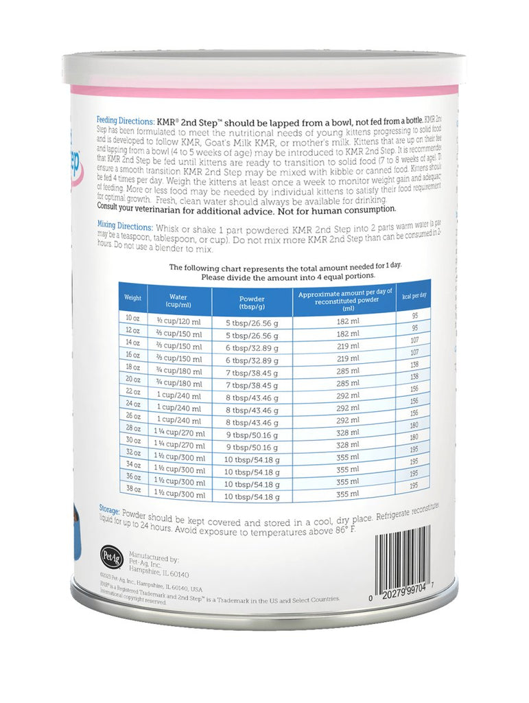 PetAg KMR Second Step Kitten Weaning Food Formula Powder