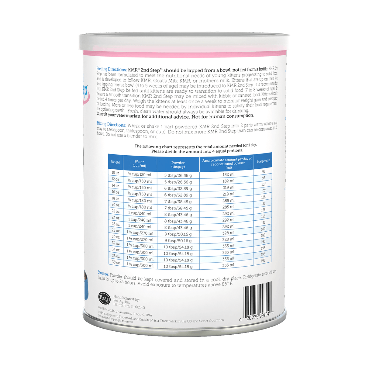 PetAg KMR Second Step Kitten Weaning Food Formula Powder