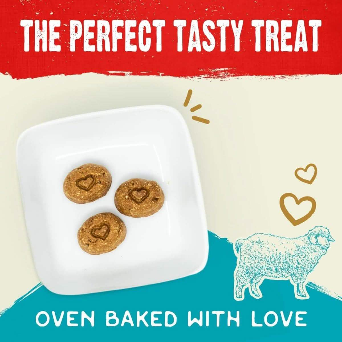 Stella & Chewy's Dog Treat Freeze-Dried Raw Coated Biscuits Grass-Fed Lamb Recipe