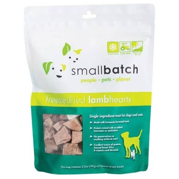 SmallBatch Dog Treat Freeze-Dried LambHearts