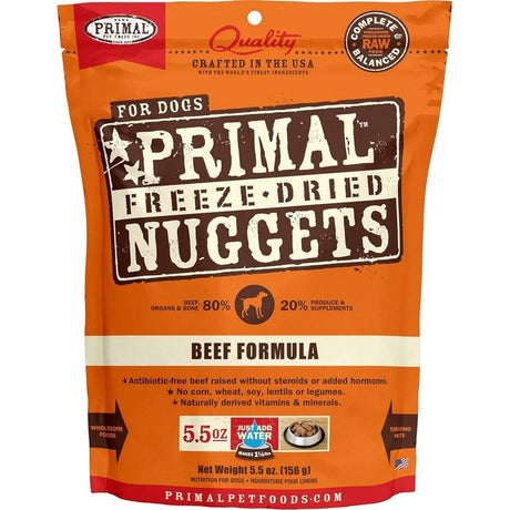 Primal Freeze-Dried Dog Food Nuggets Beef Formula