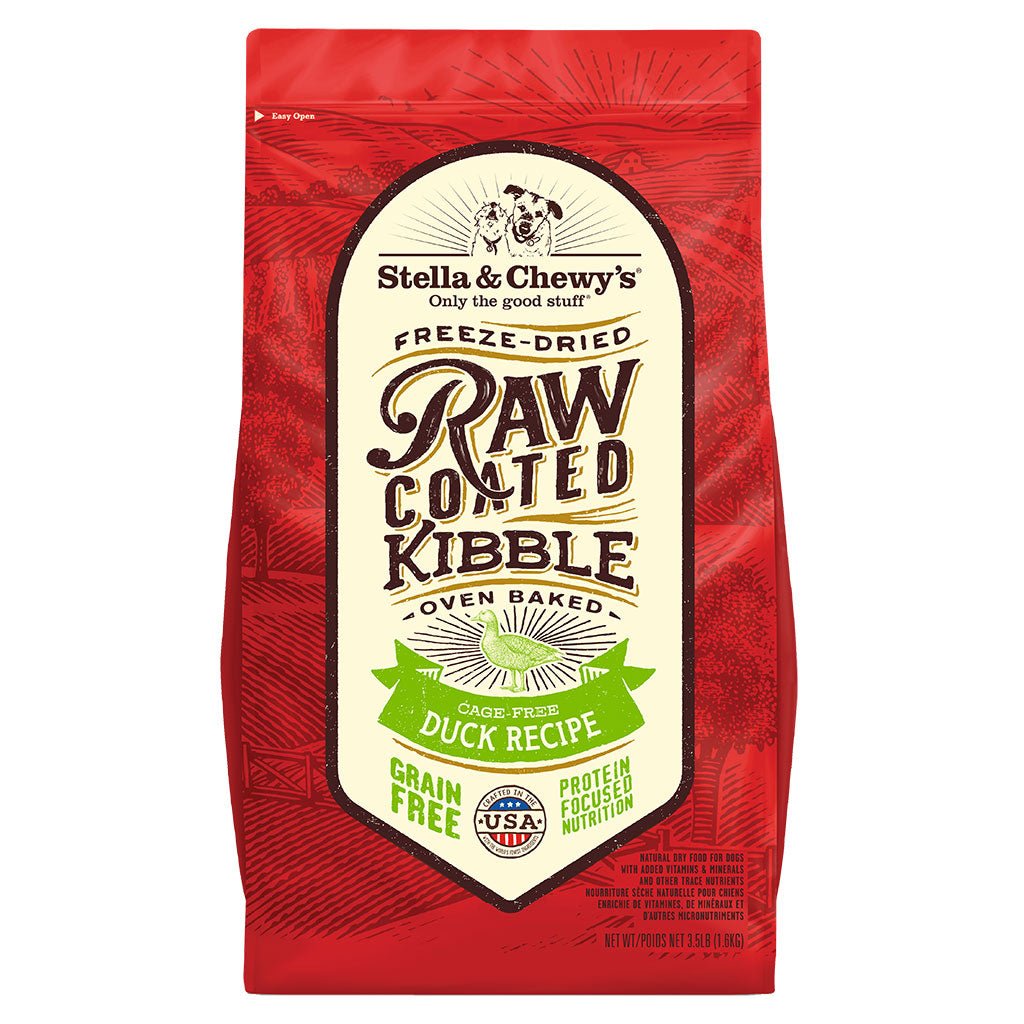 Stella &amp; Chewy's Dry Dog Food Raw Coated Kibble Cage-Free Duck Recipe