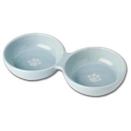 Petrageous Designs Wubby's Duo Dinner Bowls - Blue