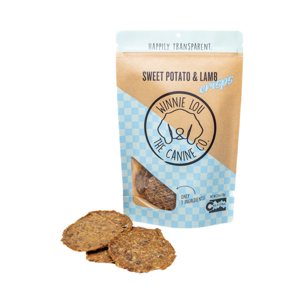 Winnie Lou Dog Treat Sweet Potato & Lamb Crisps