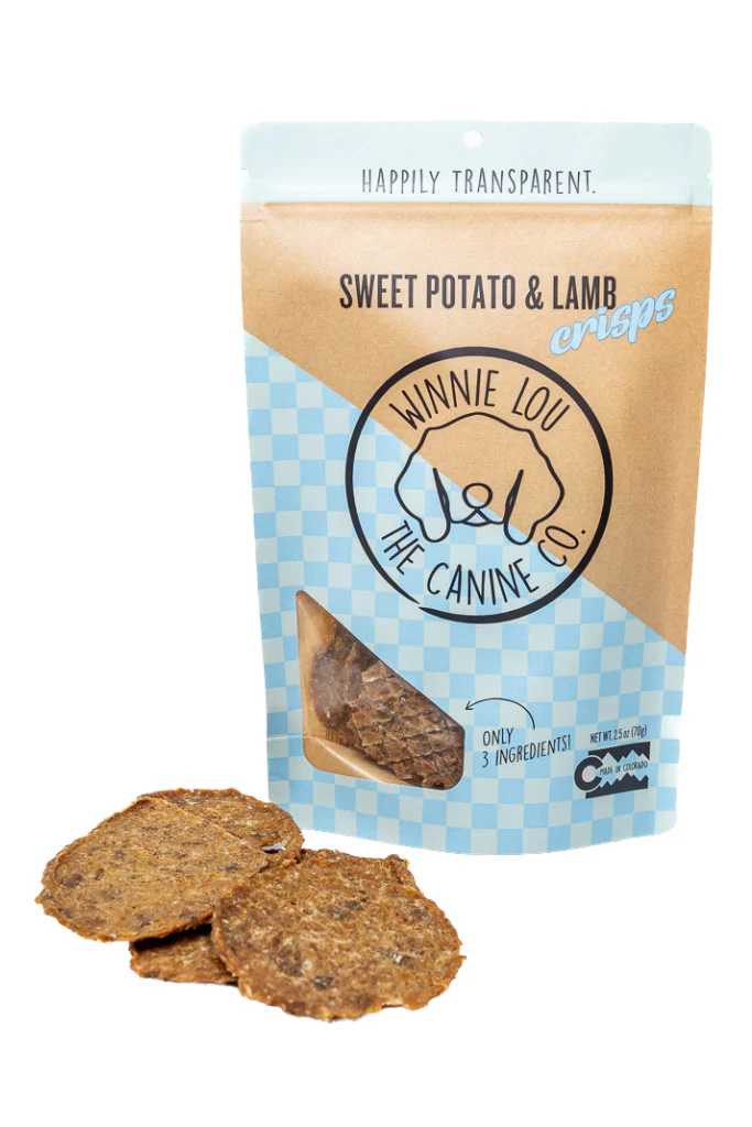 Winnie Lou Dog Treat Sweet Potato & Lamb Crisps