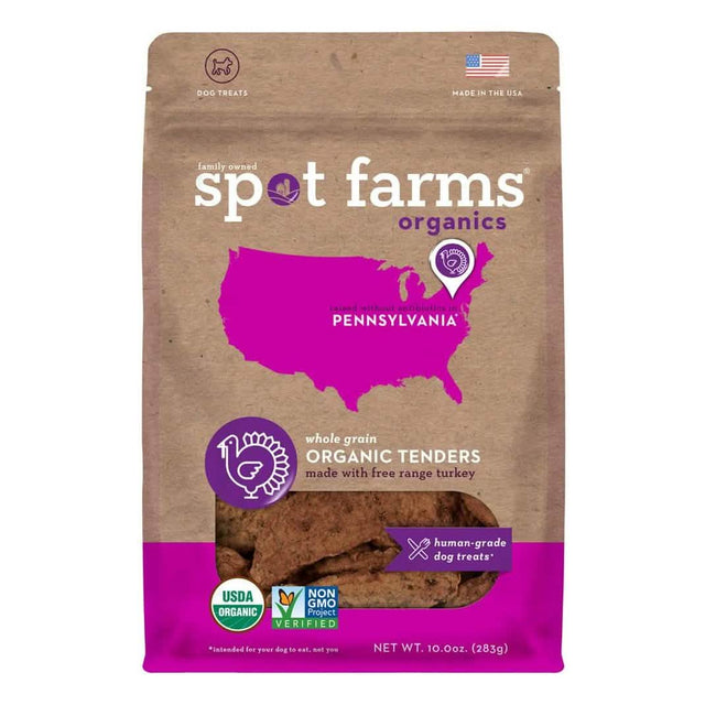 Spot Farms Dog Treat Organic Free Range Turkey Tenders