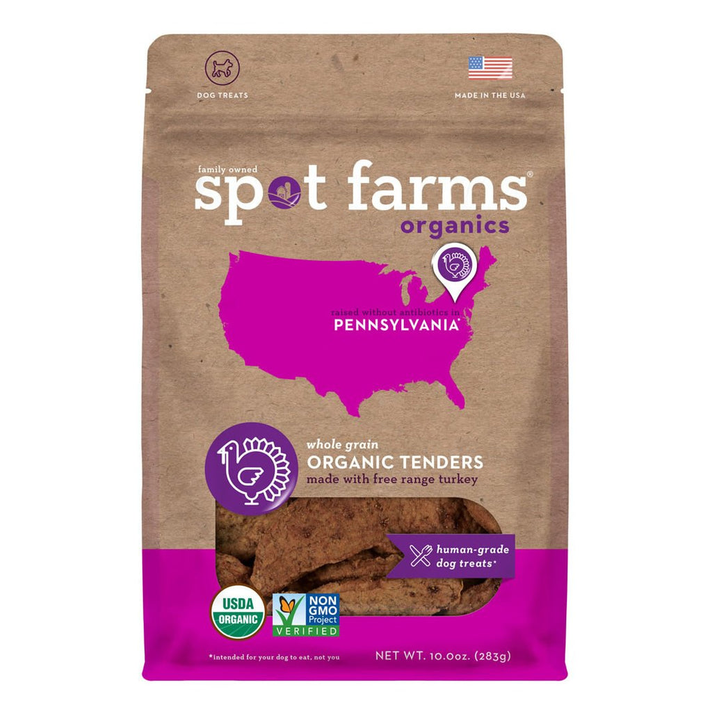 Spot Farms Dog Treat Organic Free Range Turkey Tenders