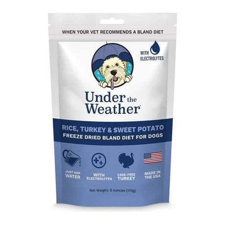 Under The Weather Digestive Care Freeze-Dried Bland Diet for Dogs Rice, Turkey &amp; Sweet Potato