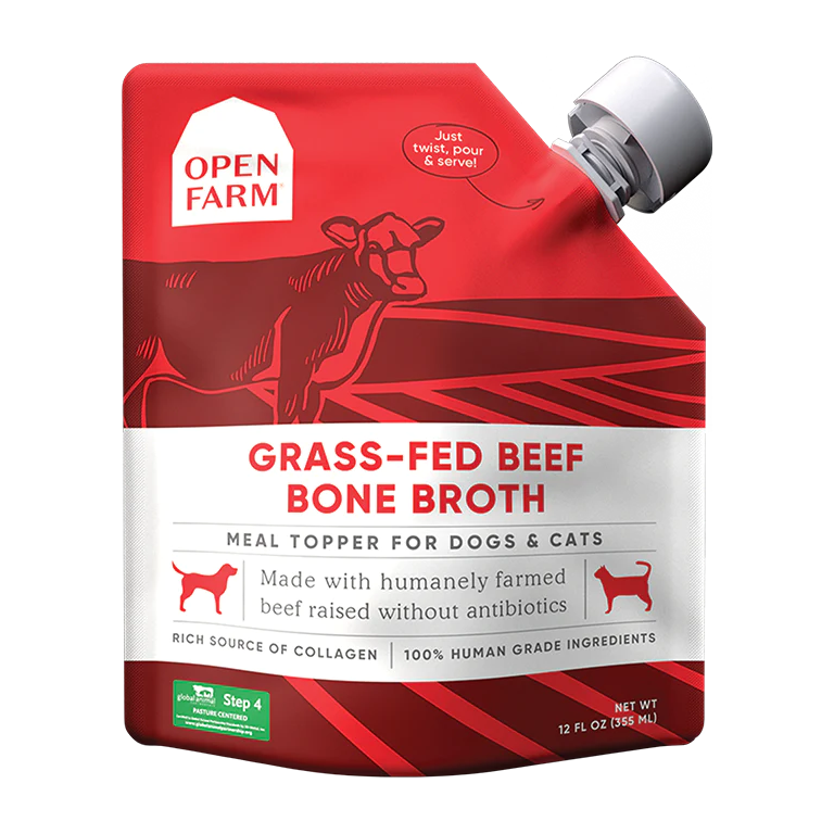 Open Farm Grass-Fed Beef Bone Broth for Dogs