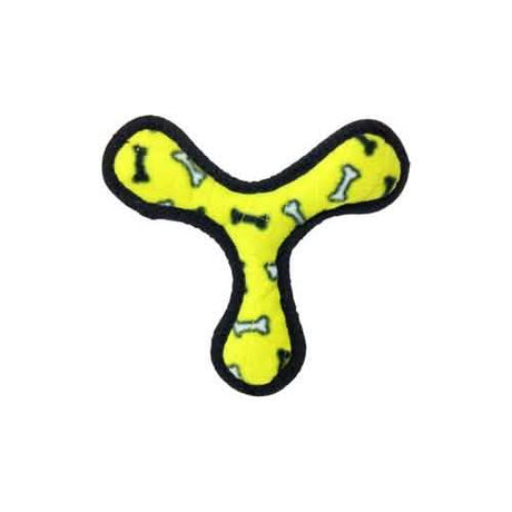 VIP Tuffy® Jr. Dog Toy Yellow Bone Boomerang