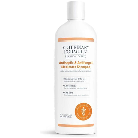 Veterinary Formula Antiseptic & Antifungal Medicated Shampoo for Dogs & Cats