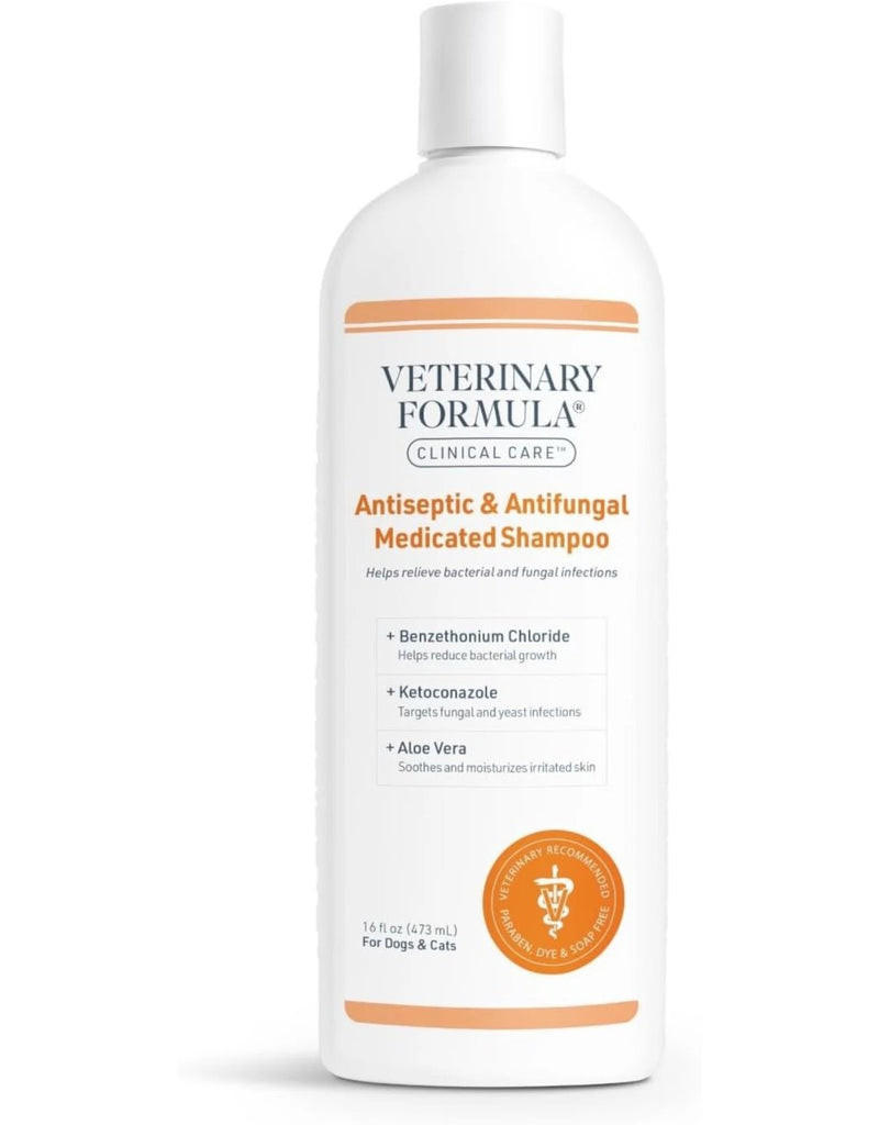 Veterinary Formula Antiseptic & Antifungal Medicated Shampoo for Dogs & Cats