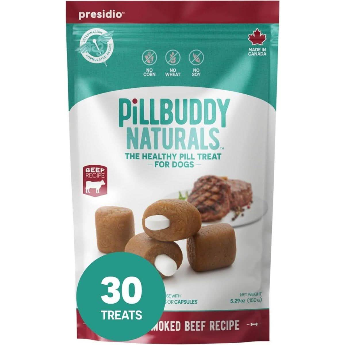 Presidio Pill Buddy Naturals Hickory Smoked Beef Recipe (30 Count)