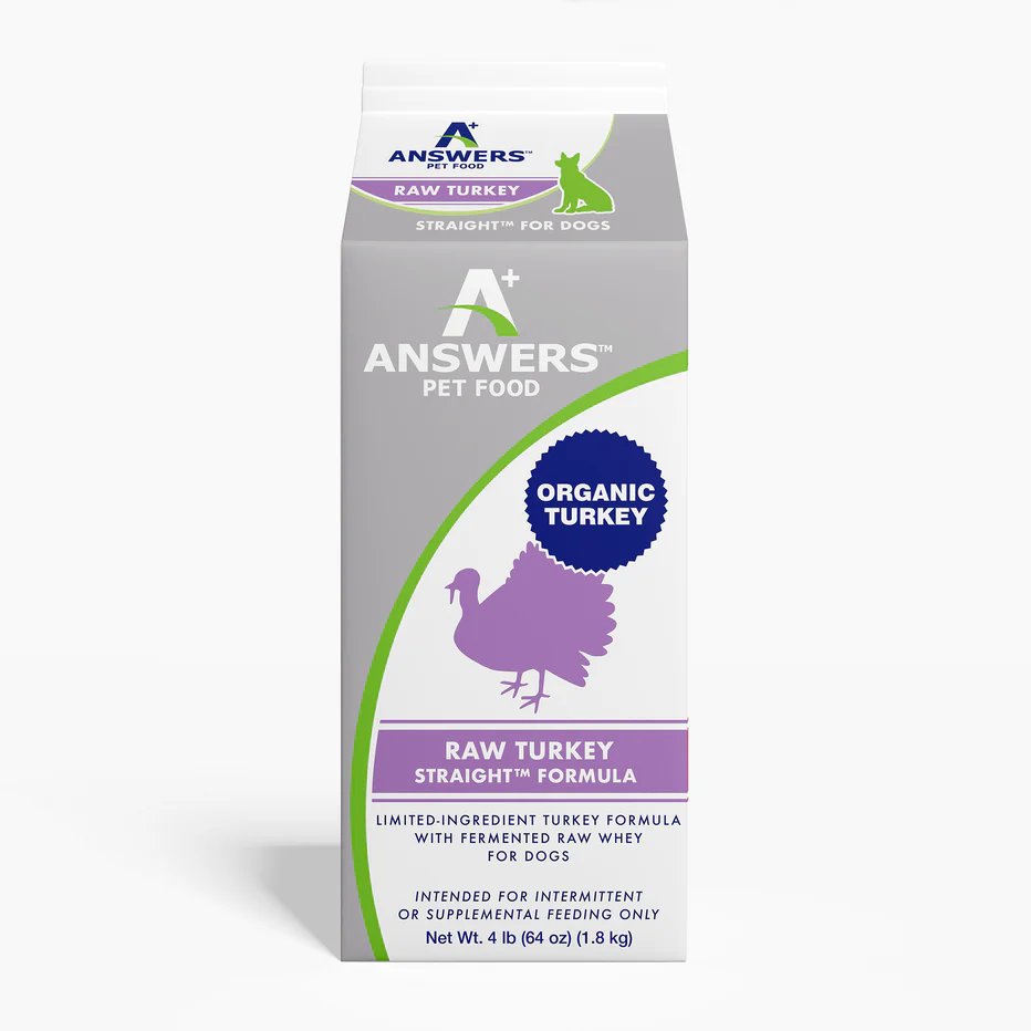 Answers Raw Frozen Dog Food Straight Raw Turkey Formula