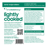 Small Batch Dog Frozen Lightly Cooked Lamb 8oz