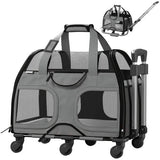 Katziela Pet Carrier Luxury Rider with Removable Wheels