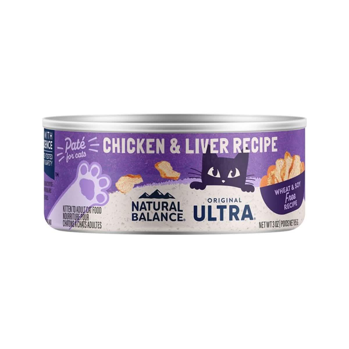 Natural Balance Wet Cat Food Original Ultra Chicken & Liver Formula Paté