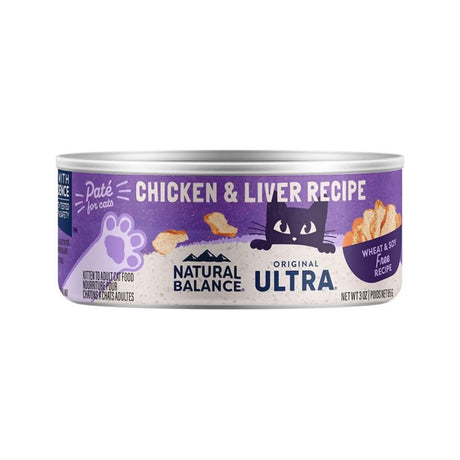 Natural Balance Wet Cat Food Original Ultra Chicken & Liver Formula Paté