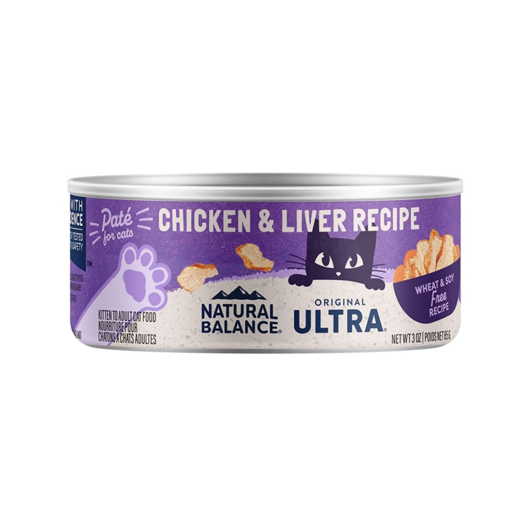 Natural Balance Wet Cat Food Original Ultra Chicken & Liver Formula Paté