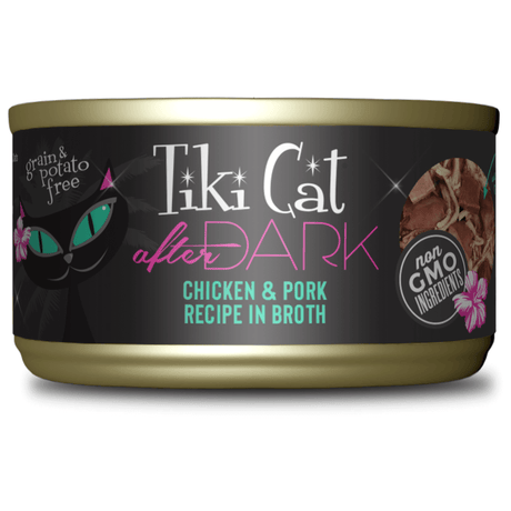 Tiki Cat After Dark Chicken & Pork Recipe in Broth Cat Food