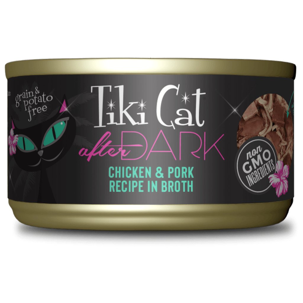 Tiki Cat After Dark Chicken & Pork Recipe in Broth Cat Food