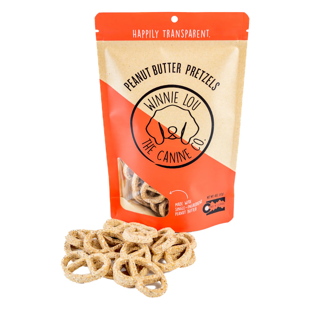 Winnie Lou Dog Treat Peanut Butter Pretzels