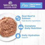 Wellness Wet Cat Food Complete Health Paté Beef & Salmon Entrée