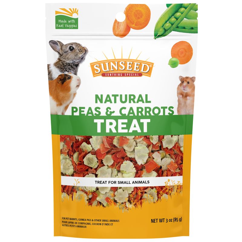 Sunseed Small Animal Treat Natural Peas & Carrots