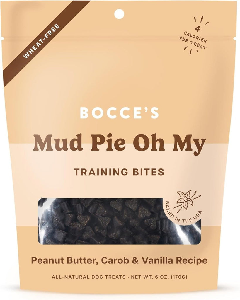 Bocce's Dog Treat Training Bites Mud Pie Oh My Peanut Butter, Carob & Vanilla Recipe