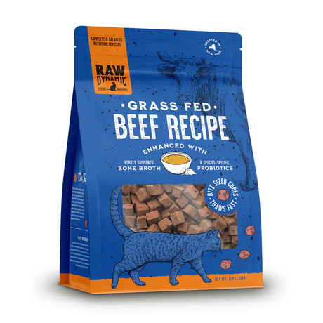 Raw Dynamic Raw Frozen Cat Food Grass Fed Beef Formula