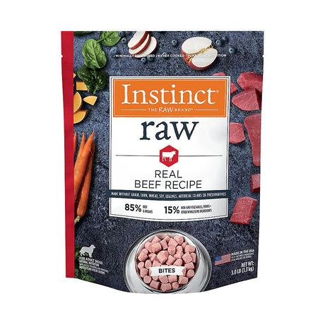 Instinct Raw Frozen Dog Food Beef Bites