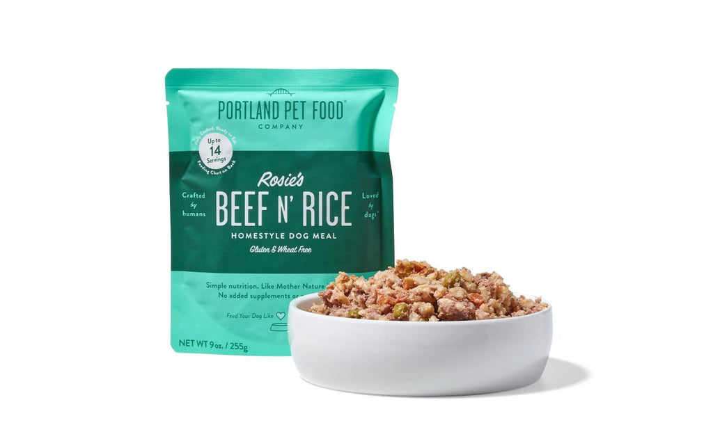 Portland Pet Food Company Cooked Refrigerated Dog Food Rosie's Beef N' Rice