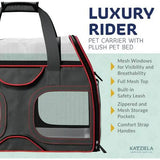 Katziela Pet Carrier Luxury Rider with Removable Wheels