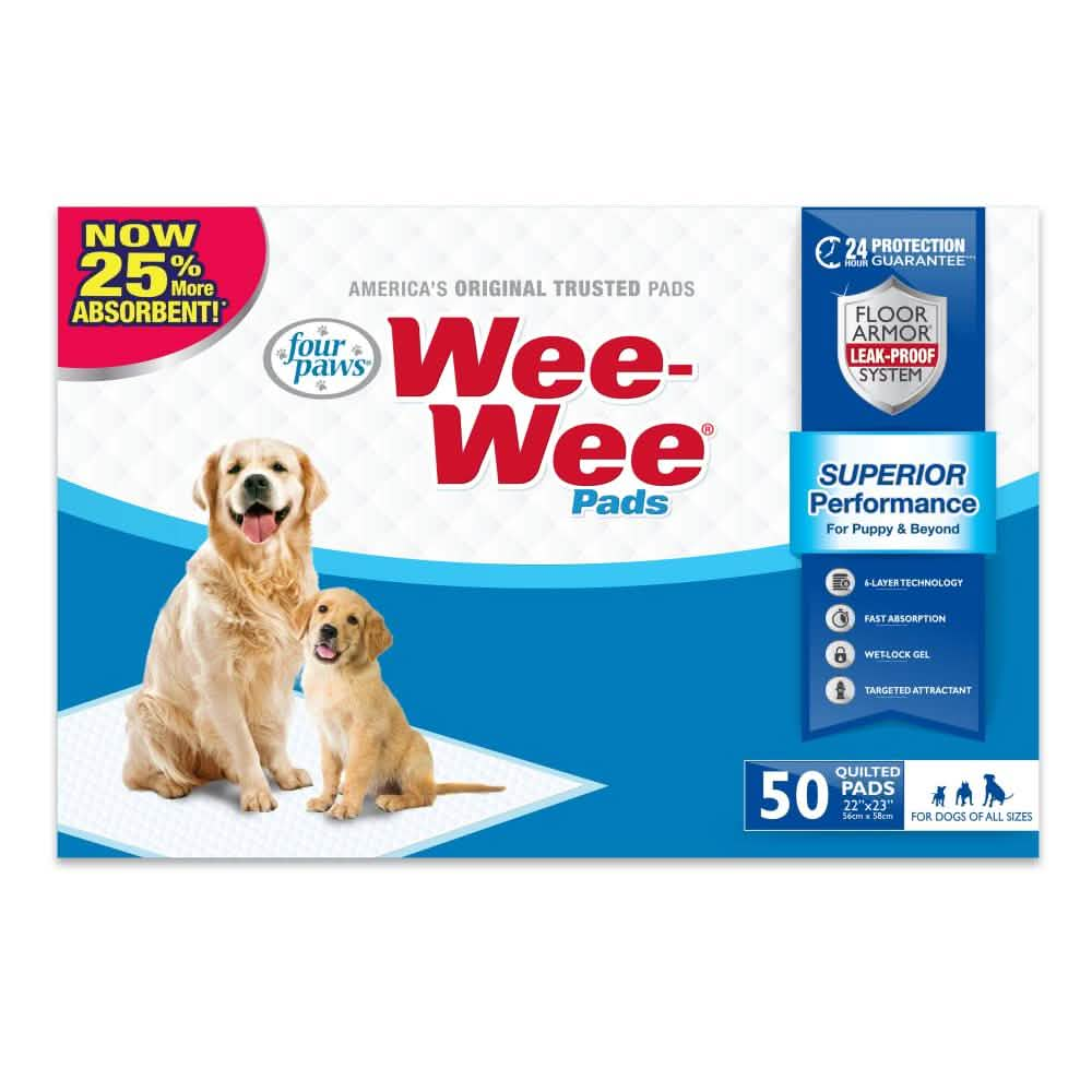 Four Paws Wee-Wee Superior Perfomance Pads 22" x 23" (Standard Size)