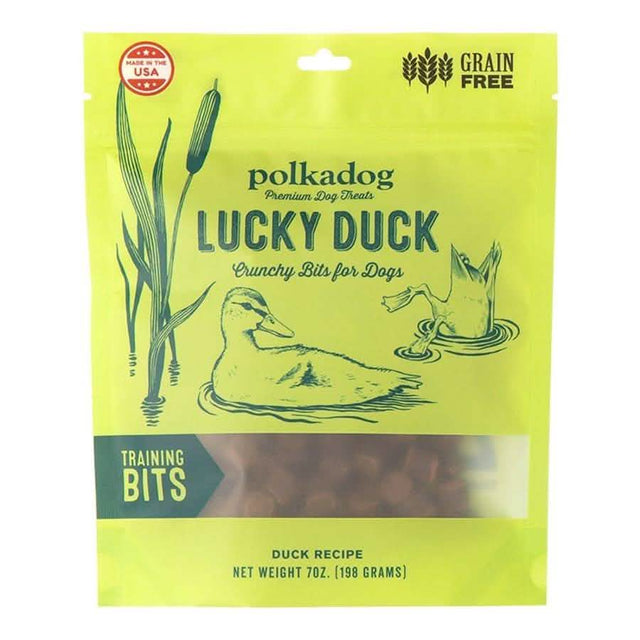 Polkadog Dog Treat Crunchy Training Bits Lucky Duck