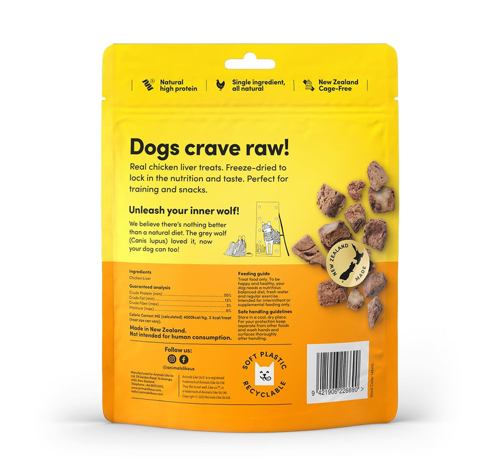 Animals Like Us Dog Treat Freeze-Dried Raw Cage-Free Chicken