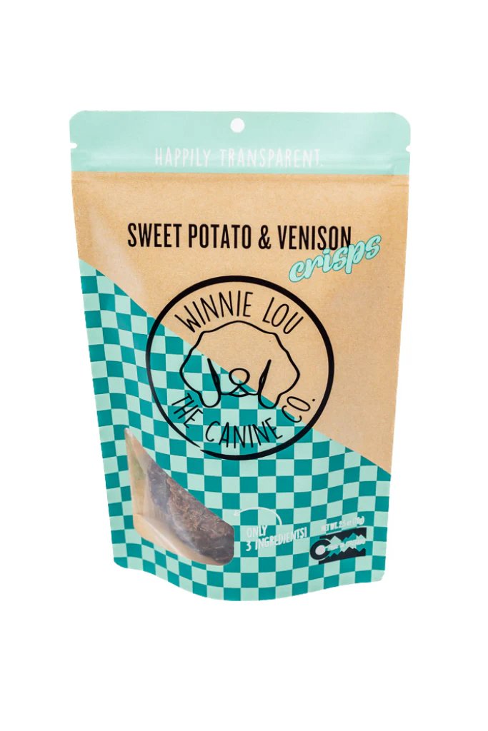 Winnie Lou Dog Treat Sweet Potato & Venison Crisps