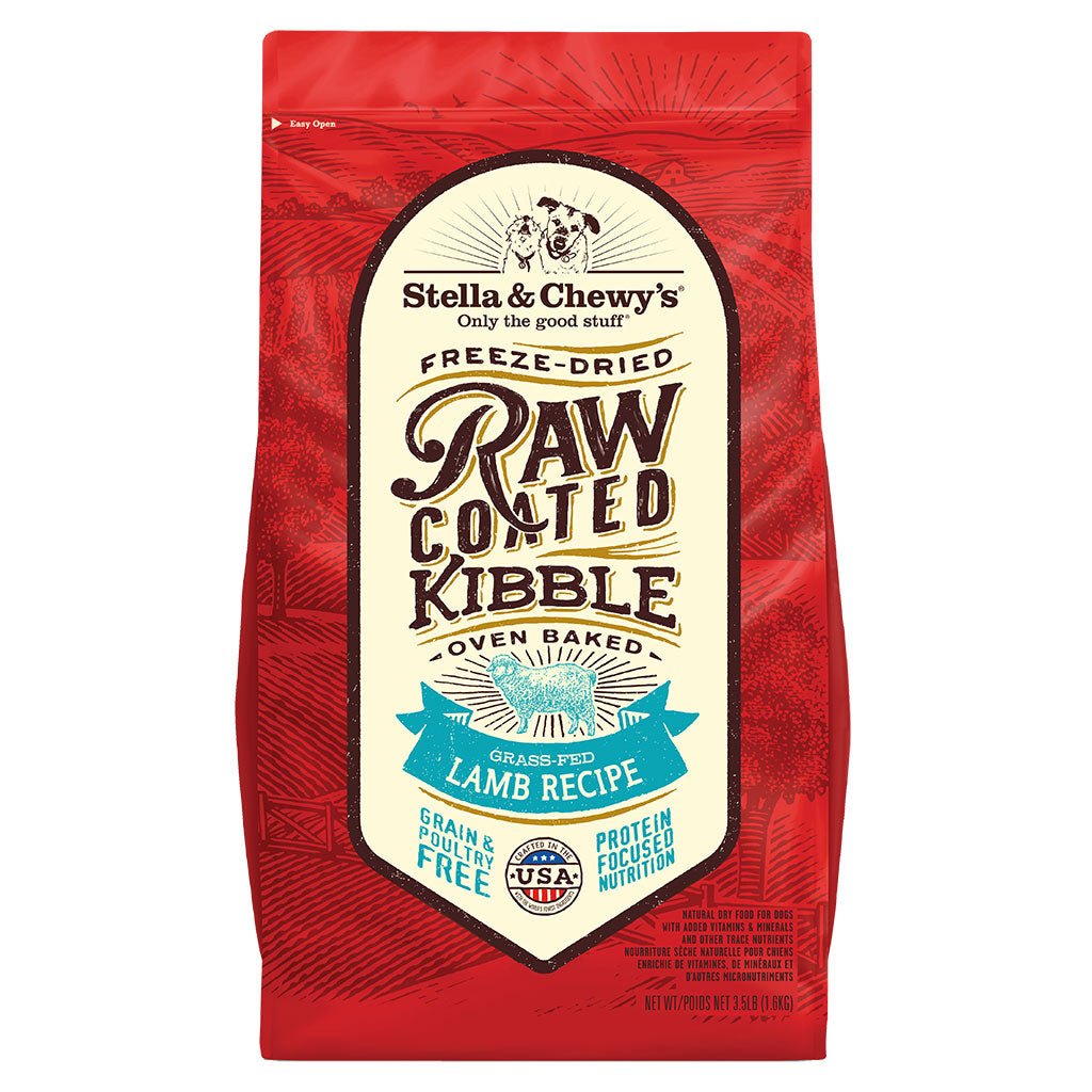 Stella &amp; Chewy's Dry Dog Food Raw Coated Kibble Grass-Fed Lamb Recipe