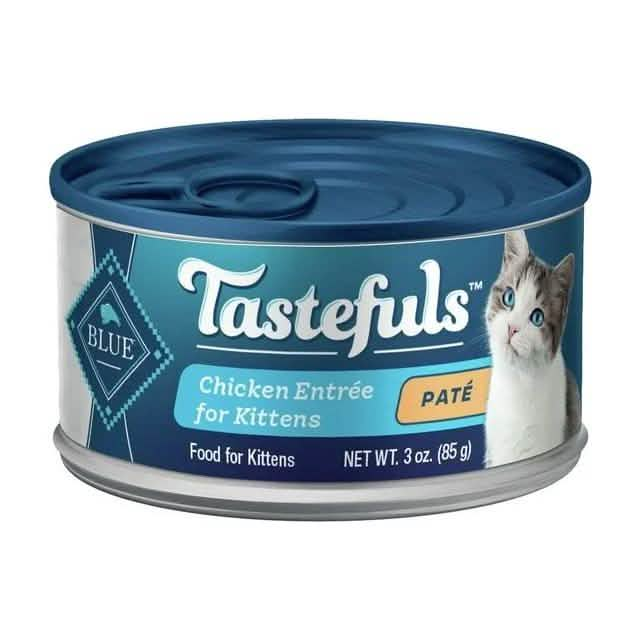 Blue Buffalo Wet Cat Food Tastefuls Pate Chicken Entree for Kittens