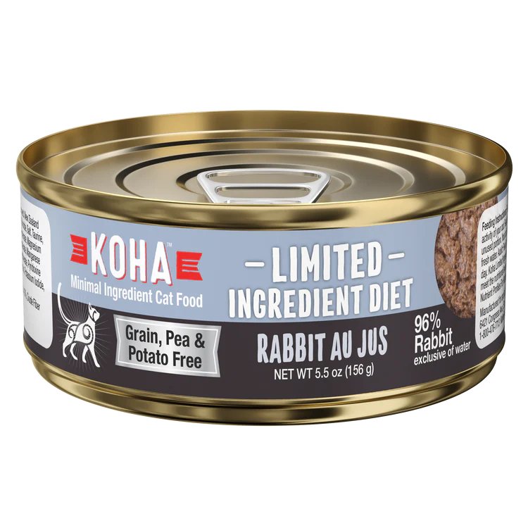 Koha Wet Cat Food Limited Ingredient Diet Rabbit Au Jus