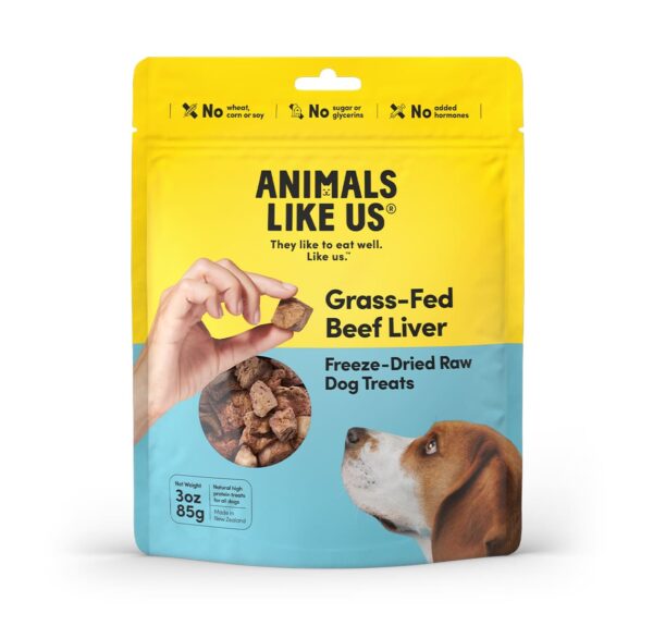 Animals Like Us Dog Treat Freeze-Dried Raw Grass-Fed Beef Liver