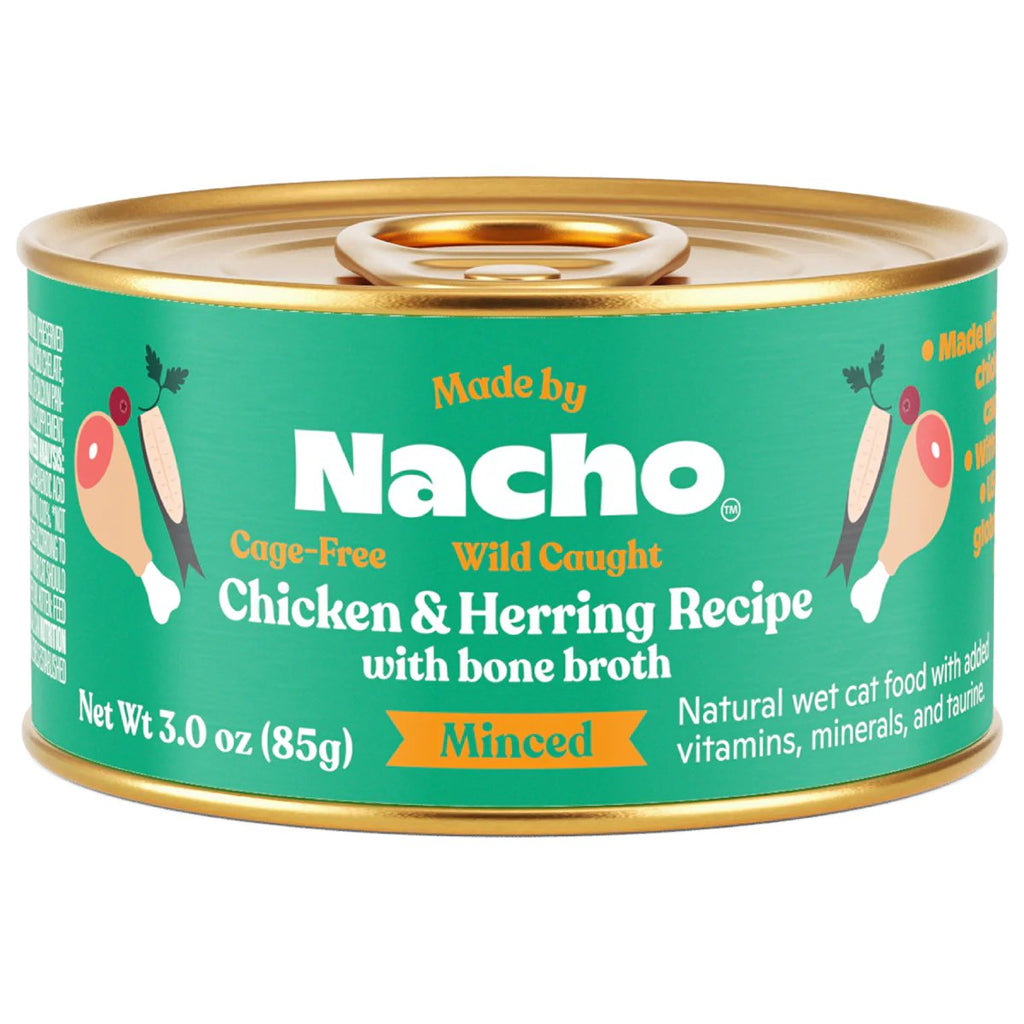 Made by Nacho Wet Cat Food Minced Chicken & Herring Recipe