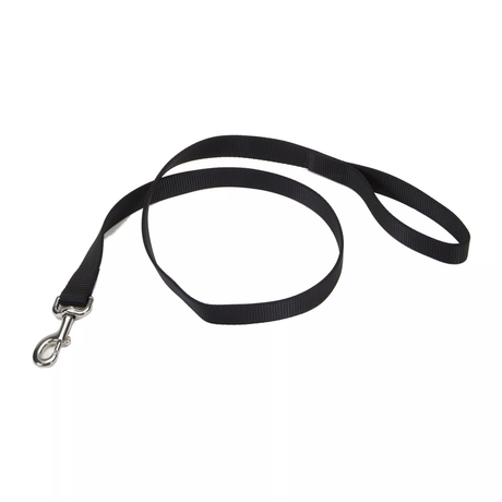 Coastal Nylon Leash 1" Wide Black (Available in 4ft or 6ft)