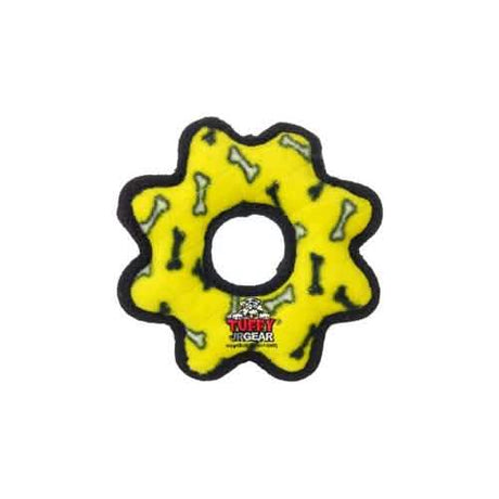 VIP Tuffy Dog Toy Tuffy Jr. Gear Ring Yellow