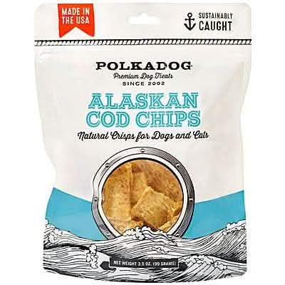 Polkadog Dog Treat Alaskan Cod Chips