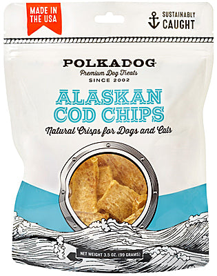 Polkadog Dog Treat Alaskan Cod Chips