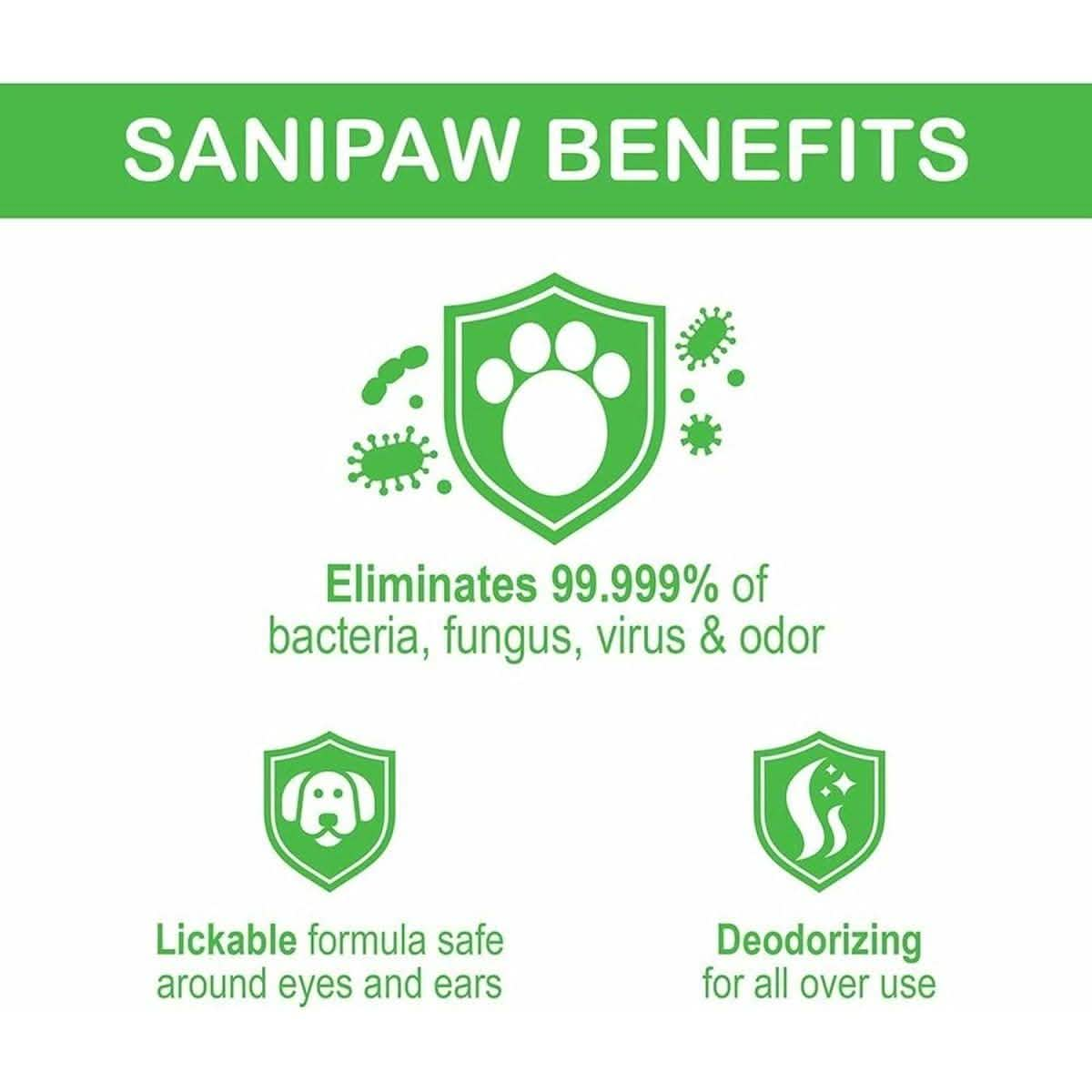 PawZ SANIPAW Paw Sanitizing Wipes