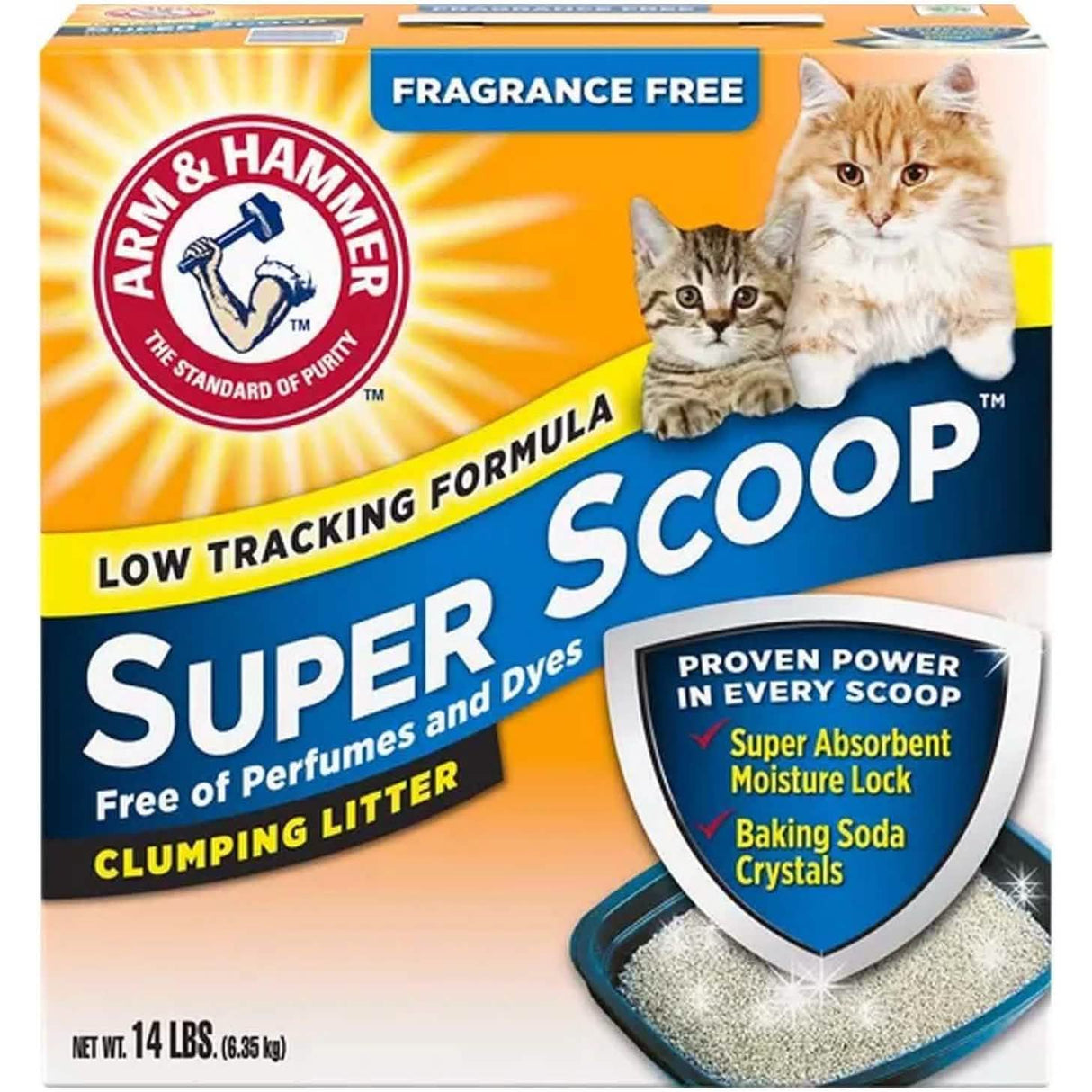 Arena para gatos Arm & Hammer Super Scoop aglomerante sin fragancia